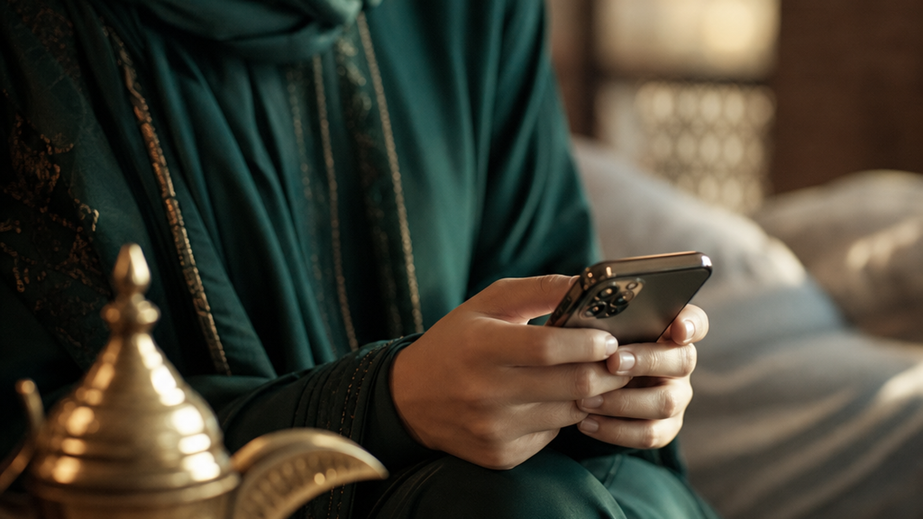 Official WhatsApp Business API vs unofficial WhatsApp tools — a confident business owner reviewing her WhatsApp on the Official API, safe from ban risk